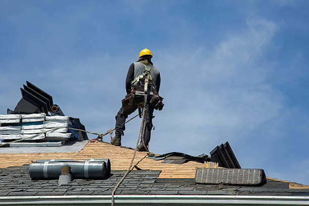 Professional Roofing technician working in Medora, ND